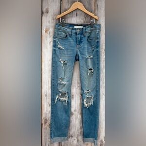 EUNINA SASHA MID RISE Skinny Cigarette Cuffed JEANS